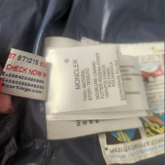 Moncler NWT Navy Blue Cereste Puffer Coat Sz Medium - Picture 14 of 16